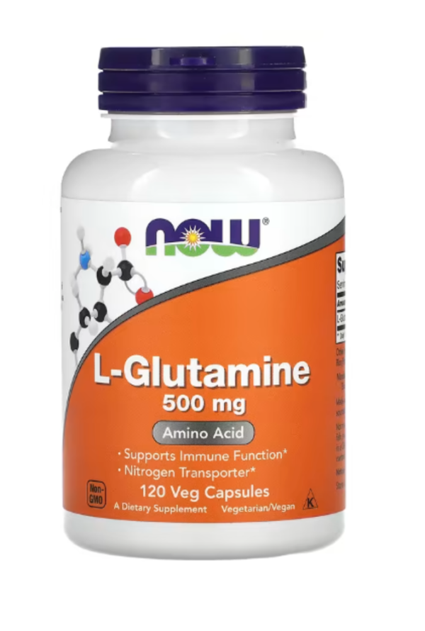NOW Foods, L-Glutamine, 500 mg, 120 Veg Capsules