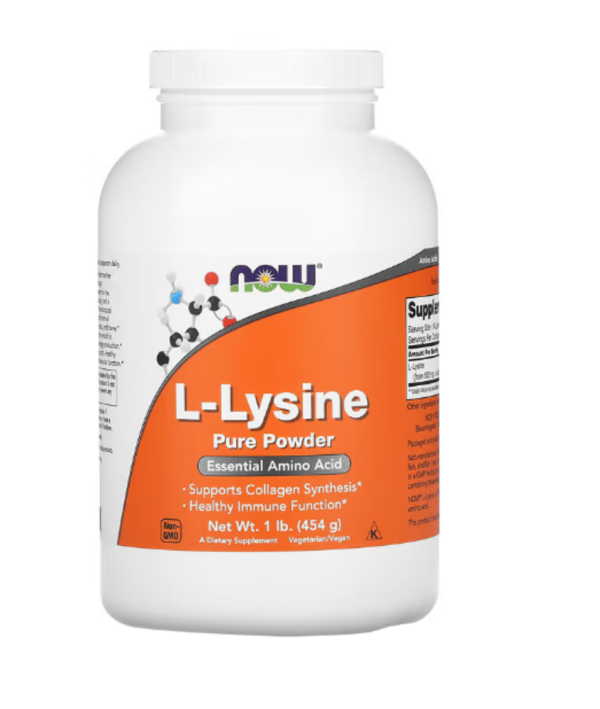 NOW Foods, L-Lysine Pure Powder, 1 lb (454 g)