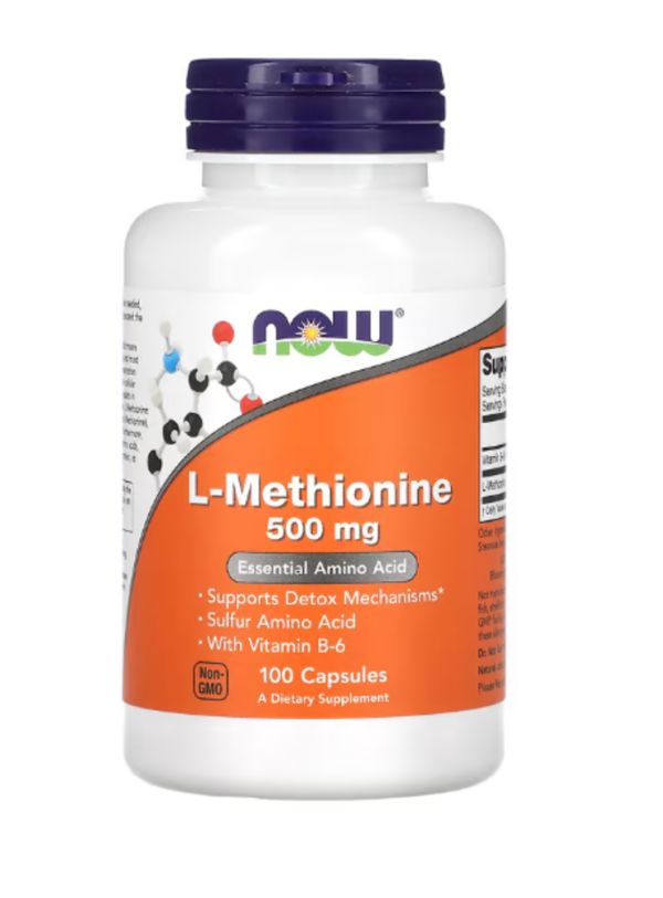 NOW Foods, L-Methionine, 500 mg, 100 Capsules