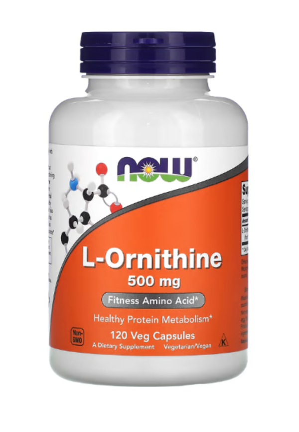 NOW Foods, L-Ornithine, 500 mg, 120 Veg Capsules