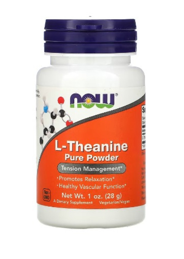NOW Foods, L-Theanine Pure Powder, 1 oz (28 g)