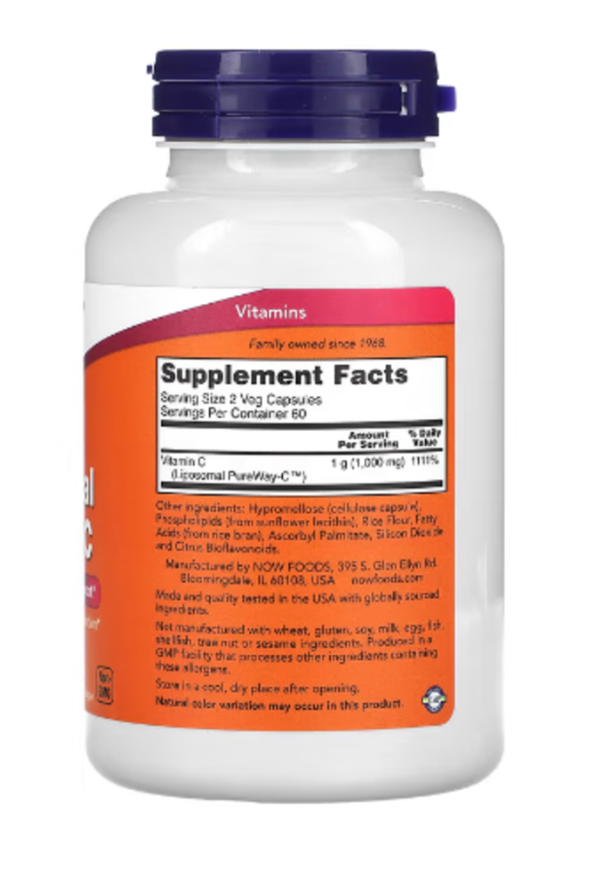 NOW Foods, Liposomal Vitamin C, 120 Veg Capsules