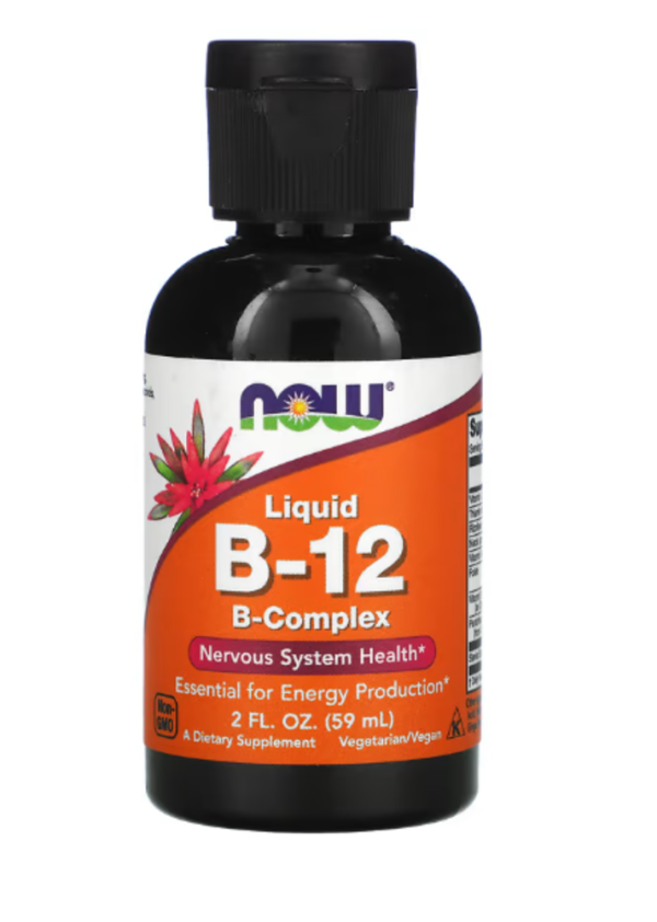Now Foods, Liquid B-12, B-Complex, 2 fl oz (59 ml)