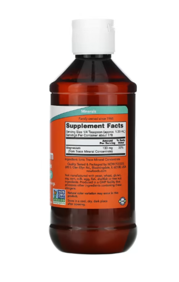 Now Foods, Liquid Magnesium with Trace Minerals, 8 fl oz (237 ml)