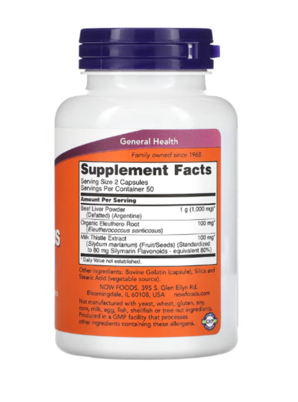 NOW Foods, Liver Caps, 100 Capsules