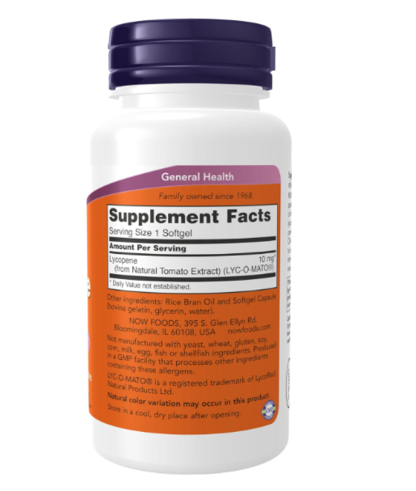 NOW Foods, Lycopene, 10 mg, 60 Softgels
