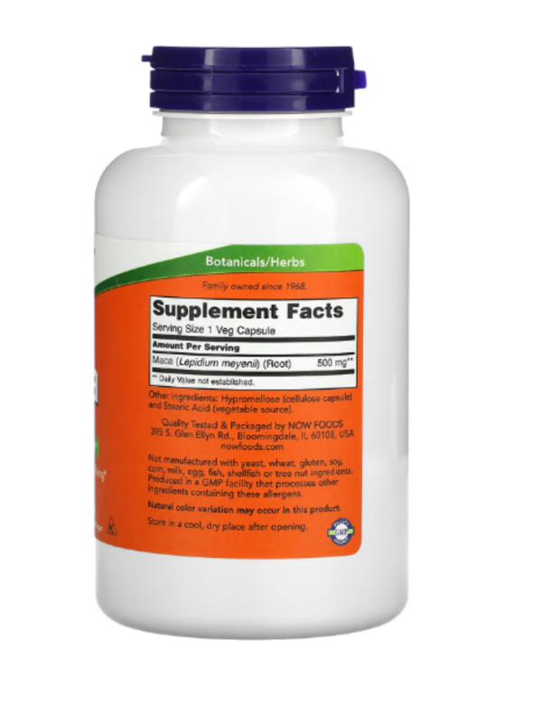 Now Foods, Maca, 500 mg, 250 Capsules
