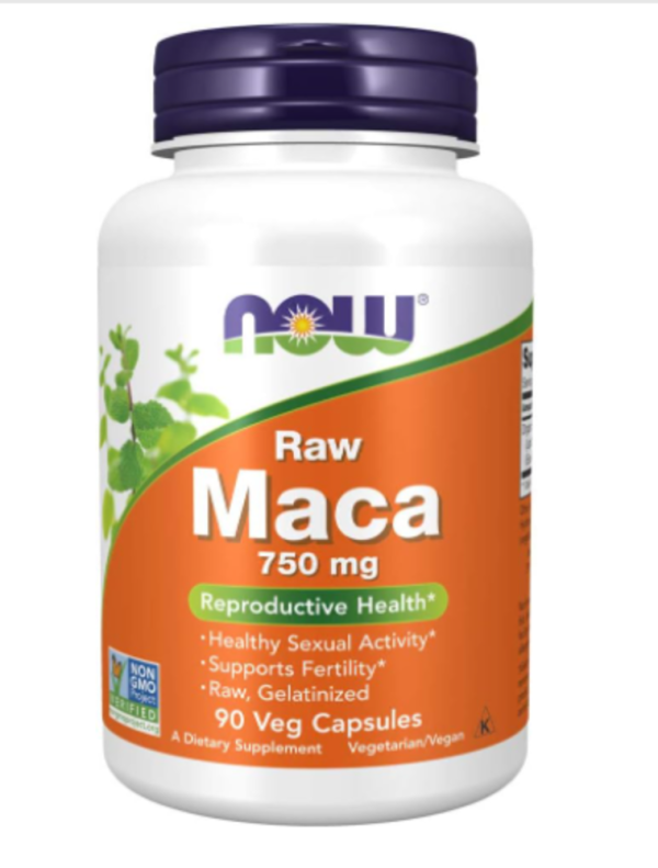 NOW Foods, Maca, Raw, 750 mg, 90 Veg Capsules