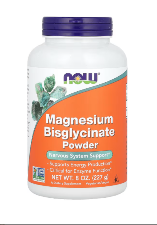 NOW Foods, Magnesium Bisglycinate Powder, 8 oz (227 g)