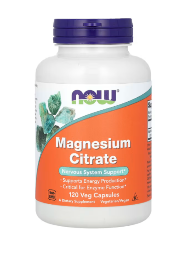 Now Foods, Magnesium Citrate, 120 Vcaps