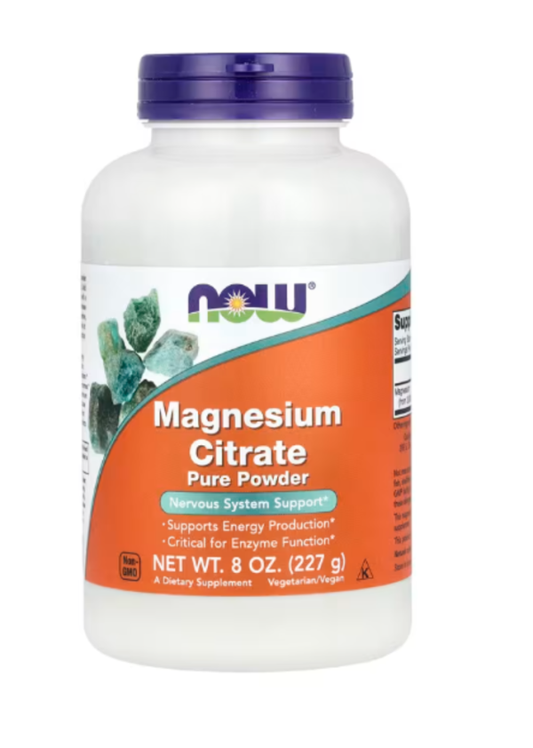 NOW Foods, Magnesium Citrate Pure Powder, 8 oz (227 g)