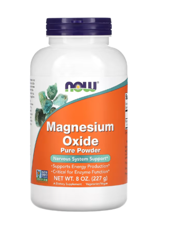 NOW Foods, Magnesium Oxide Pure Powder, 8 oz (227 g)