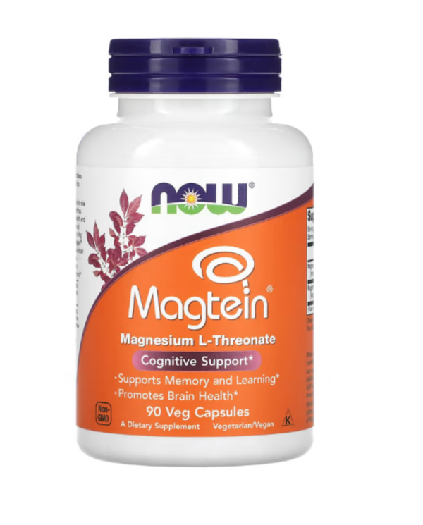 NOW Foods, Magtein, Magnesium L-Threonate, 90 Veg Capsules