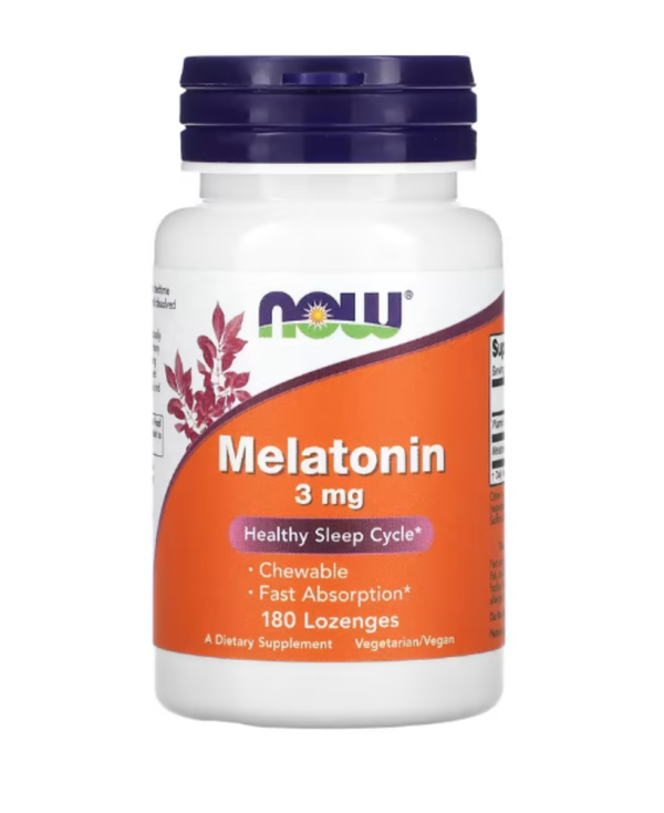 Now Foods, Melatonin, 3 mg, 180 Lozenges