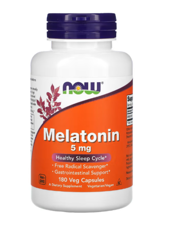 NOW Foods, Melatonin, 5 mg, 180 Veg Capsules