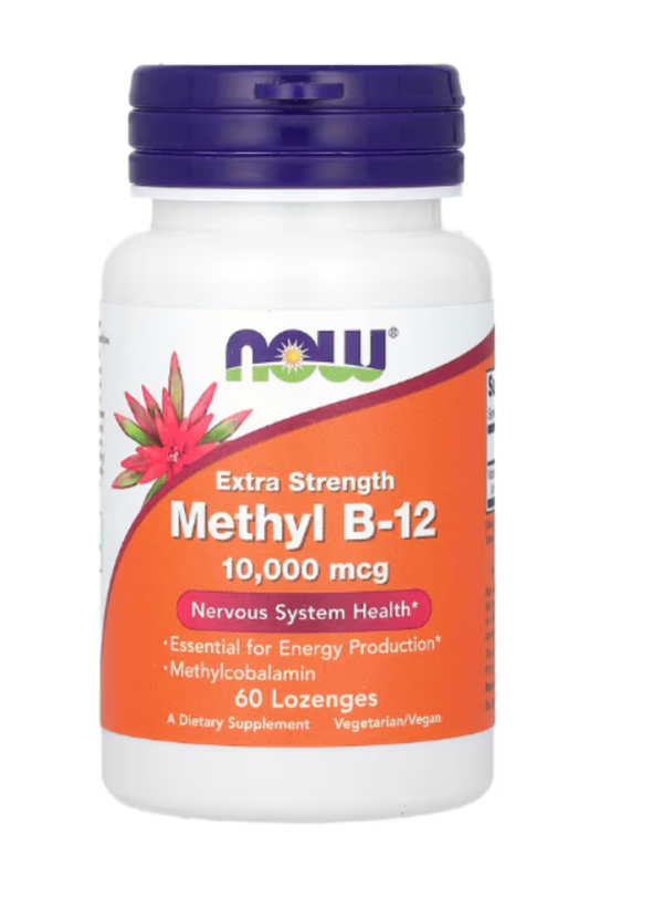 NOW Foods, Methyl B-12, Extra Strength , 10,000 mcg, 60 Lozenges