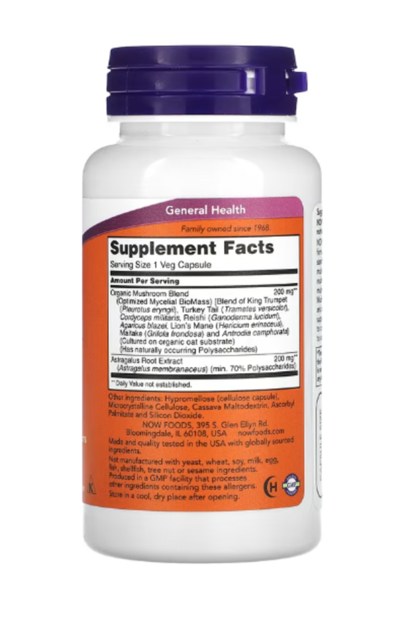 NOW Foods, Mushroom Immune Renew, 90 Veg Capsules
