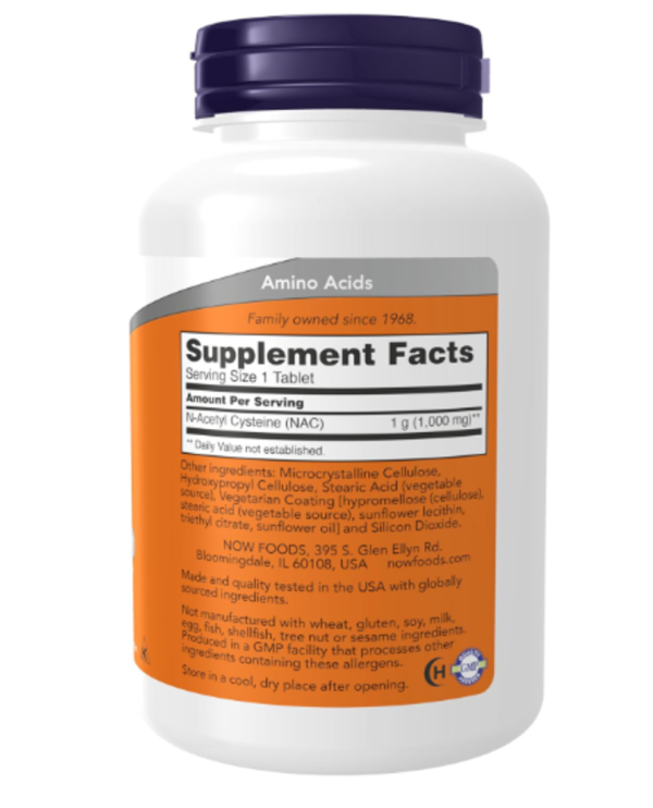 Now Foods, NAC, 1000 mg, 120 Tablets