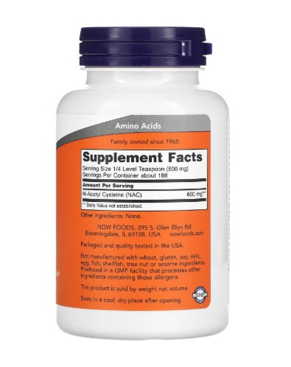 NOW Foods, NAC Pure Powder, 4 oz (113 g)