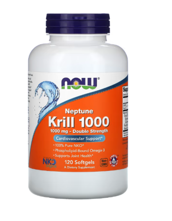 NOW Foods, Neptune Krill 1000, 1,000 mg, 120 Softgels