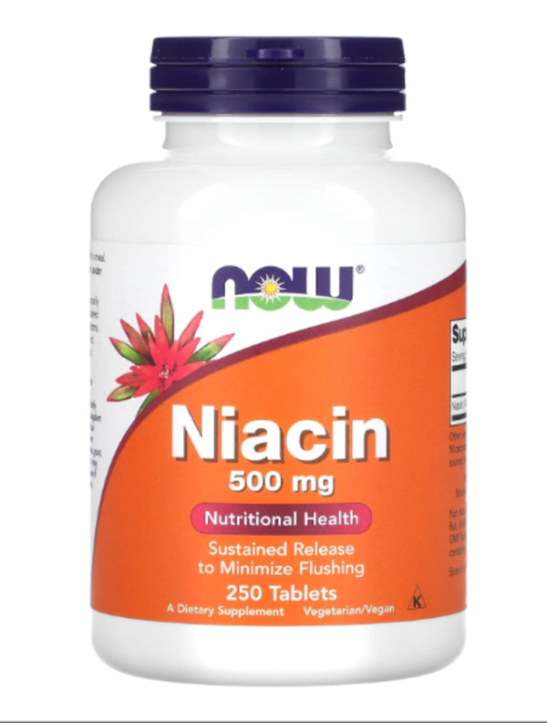 NOW Foods, Niacin, 500 mg, 250 Tablets