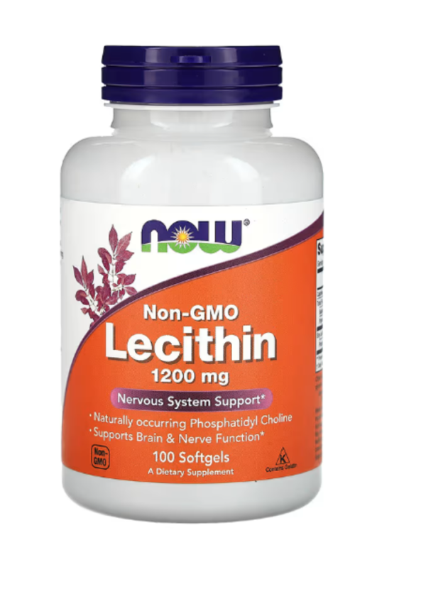 NOW Foods, Non-GMO Lecithin, 1,200 mg, 100 Softgels