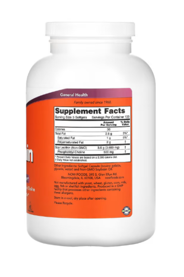 NOW Foods, Non-GMO Lecithin, 1,200 mg, 400 Softgels