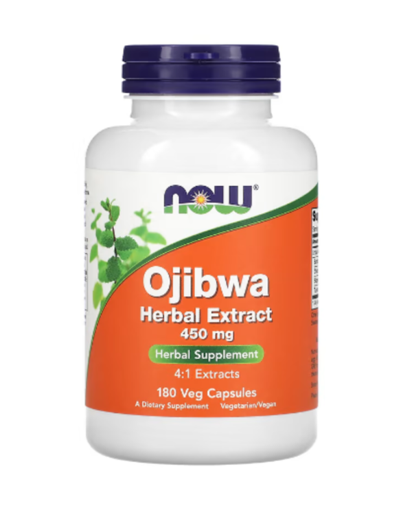 NOW Foods, Ojibwa Herbal Extract, 450 mg, 180 Veg Capsules, Near EXP-Jun-2025