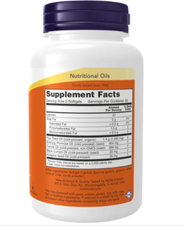 NOW Foods, Omega 3-6-9, 1,000 mg, 250 Softgels (500 mg per Softgel)