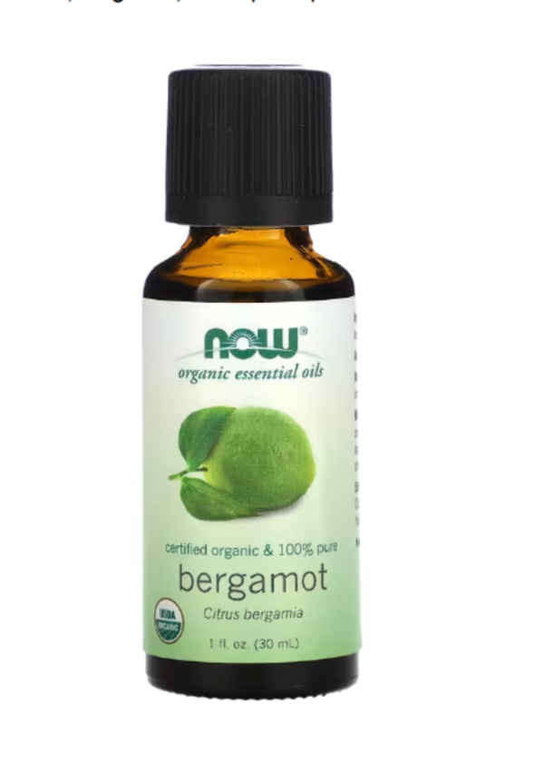 NOW Foods, Organic Essential Oils, Bergamot, 1 fl oz (30 ml)