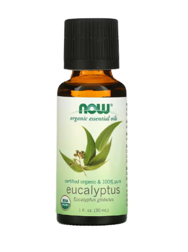 NOW Foods, Organic Essential Oils, Eucalyptus, 1 fl oz (30 ml)