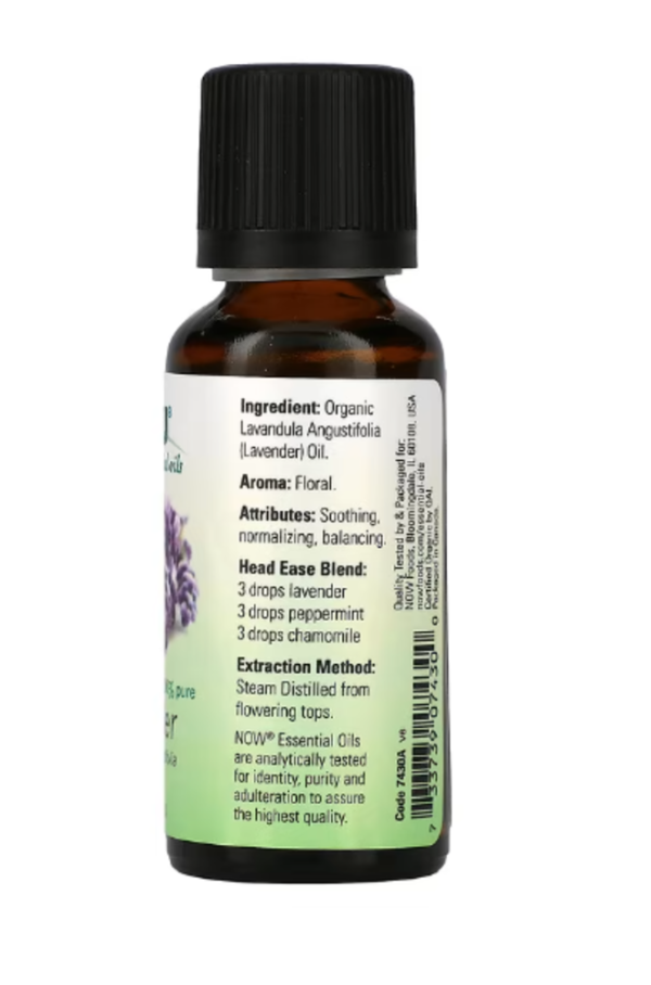 Now Foods, Organic Essential Oils, Lavender, 1 fl oz (30 ml)