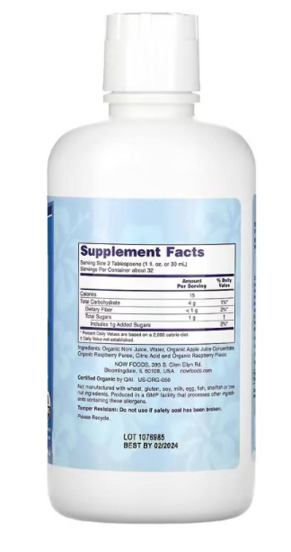 NOW Foods, Organic Noni, SuperFruit, 32 fl oz (946 ml)