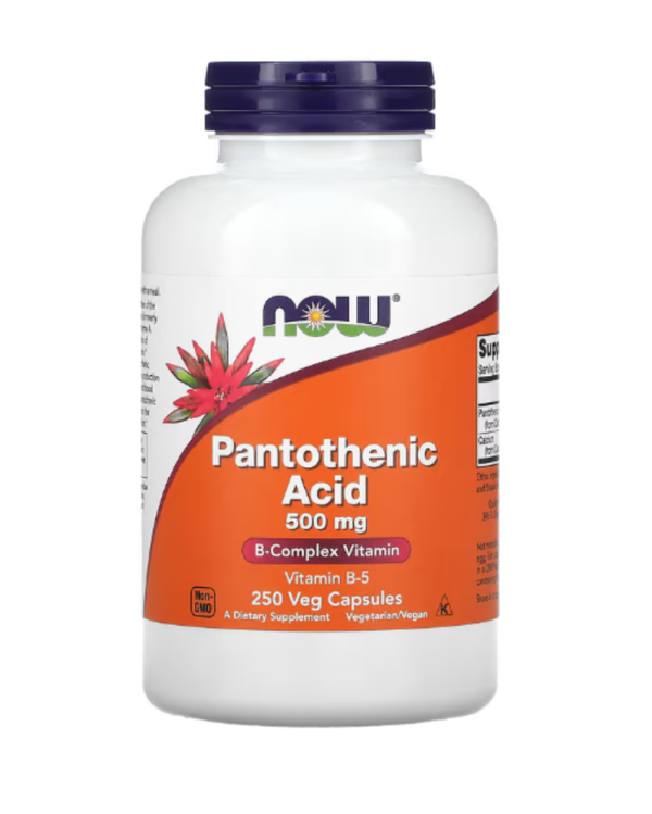 Now Foods, Pantothenic Acid, 500 mg, 250 Capsules