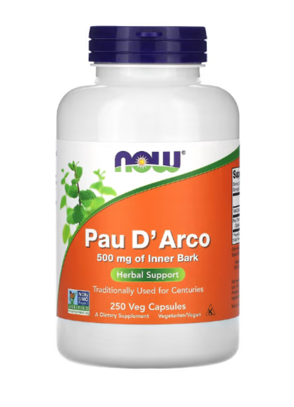 Now Foods, Pau D' Arco, 500 mg, 250 Capsules
