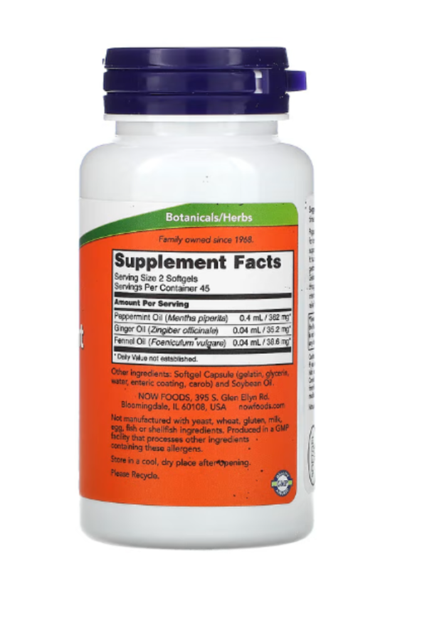 NOW Foods, Peppermint Gels, 90 Softgels