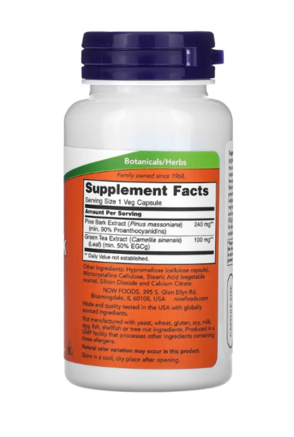 Now Foods, Pine Bark Extract, 240 mg, 90 Veggie Caps