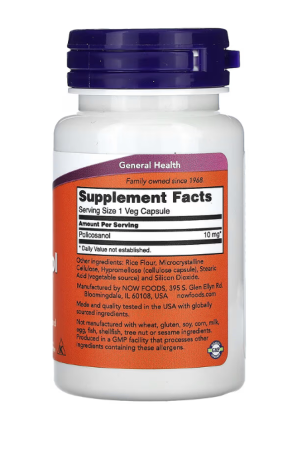 NOW Foods, Policosanol, 10 mg, 90 Veg Capsules
