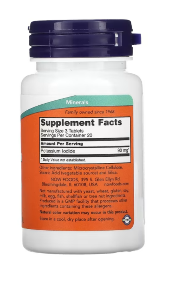 Now Foods, Potassium Iodide, 30 mg, 60 Tablets