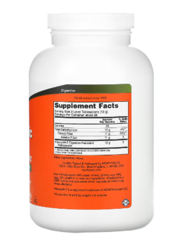 NOW Foods, Prebiotic Fiber with Fibersol-2, 12 oz (340 g)