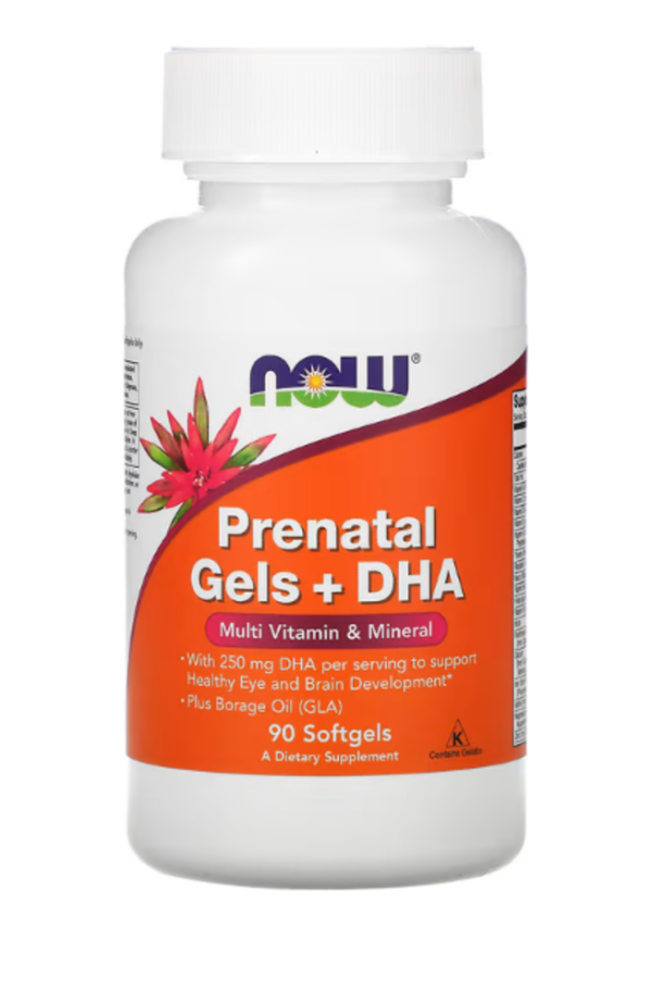 NOW Foods, Prenatal Gels + DHA, 90 Softgels