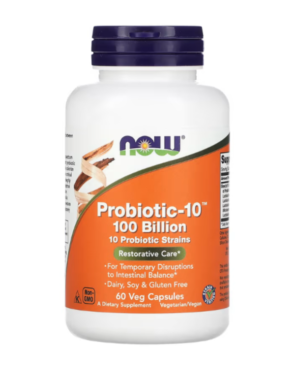 NOW Foods, Probiotic-10, 100 Billion, 60 Veg Capsules