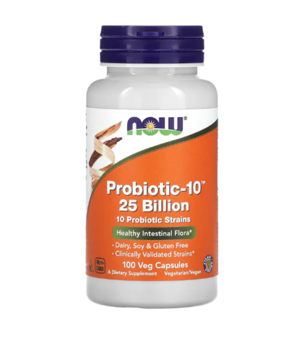 NOW Foods, Probiotic-10, 25 Billion, 100 Veg Capsules