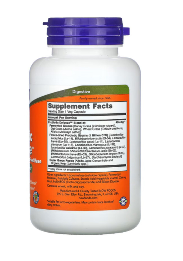 NOW Foods, Probiotic Defense, 90 Veg Capsules