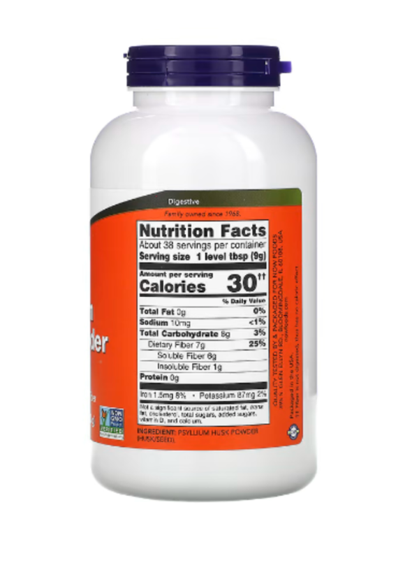 NOW Foods, Psyllium Husk Powder, 12 oz (340 g), Near EXP - Feb-2025