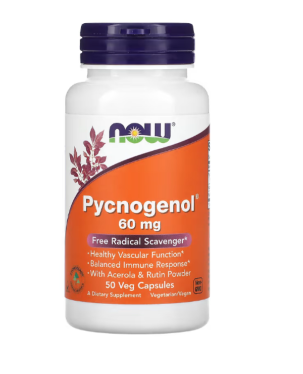 Now Foods, Pycnogenol, 60 mg, 50 Veg Capsules