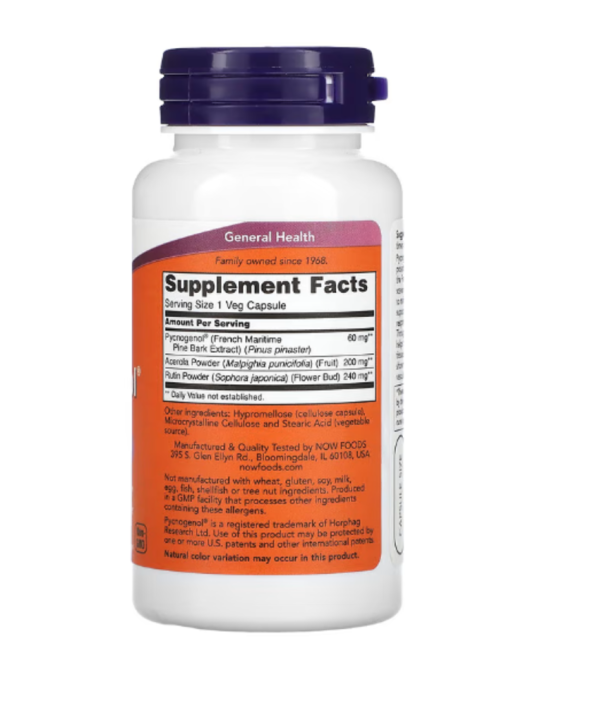 Now Foods, Pycnogenol, 60 mg, 50 Veg Capsules