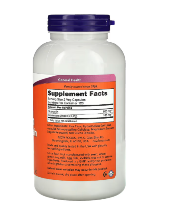 Now Foods, Quercetin with Bromelain, 240 Veg Capsules