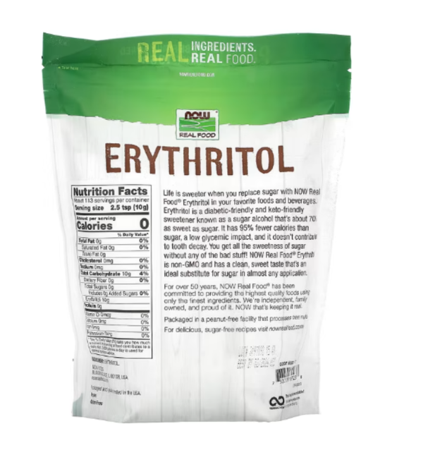 NOW Foods, Real Food, Erythritol, 2.5 lbs (1,134 g)