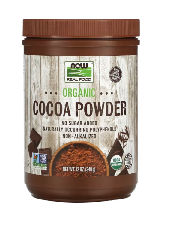 NOW Foods, Real Food, Organic Cocoa Powder, 12 oz (340 g)